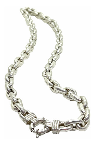 Imagen 2 de 8 de Collar Force Gruesa Cuadrado,con Marinero En Plata 925.