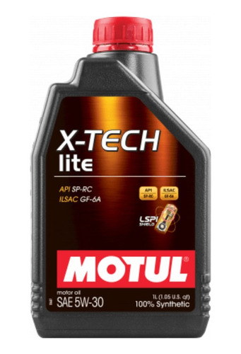 Óleo Motul X-tech Lite 5w30 100% Sintético 1l