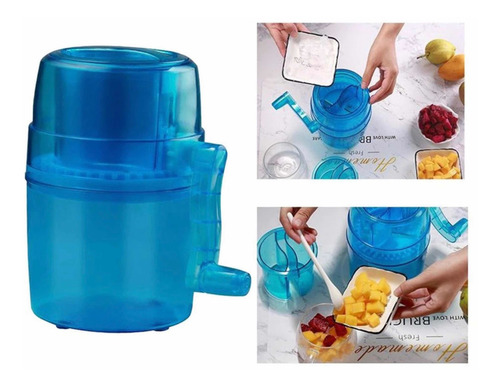Imagen 9 de 9 de Maquina Trituradora Hielo Manual Raspados Bebidas Portatil