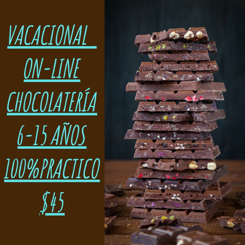 Curso Vacacional De Chocolatería On-line 5-16 Años On-line