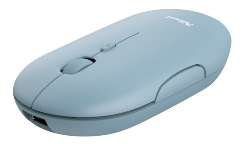 Imagen 1 de 5 de Mouse Inalámbrico Bluetooth Trust Puck Azul Recargable