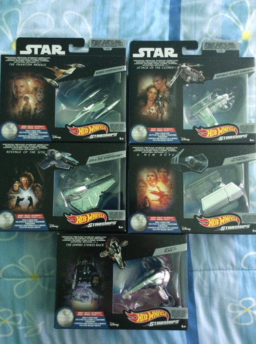 Hot Wheels Star Wars Commemorative  Set De 5 Naves