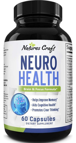 Neuro Health Salud Cognitiva + Memoria + Enfoque + Claridad Sabor Sin Sabor
