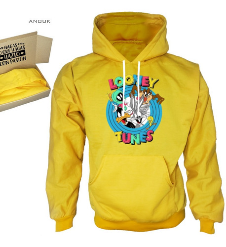 Buzo Hoodie Personalizado Saco Looney Tunes Estampado