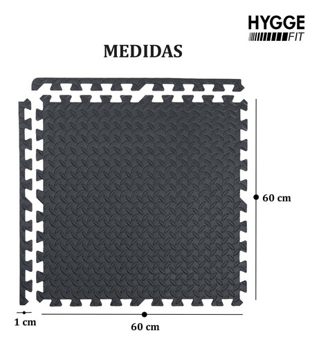 Imagen 3 de 9 de Piso Goma Eva Encastrable Bebé Gimnasio Gym 60x60 10m Packx4