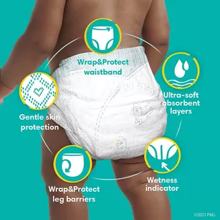 Pañales Para Bebé Tamaño 4, 150 Unidades Pampers Swaddlers,