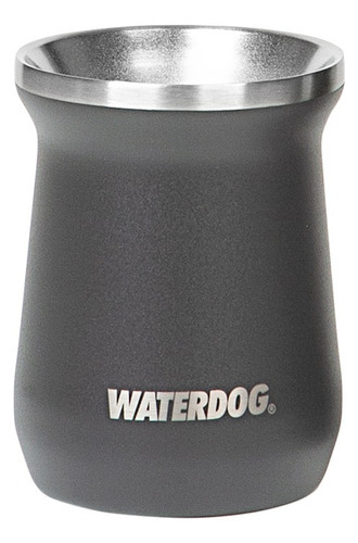 Mate Vaso Waterdog Zoilo 240ml Inoxidable Aislacion Termica Gris Oscuro