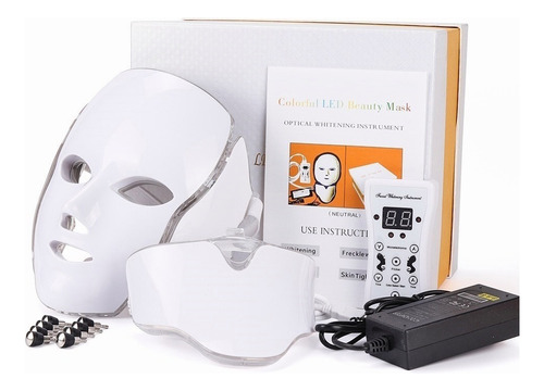 Máscara LED para cuello, fototerapia facial LED, 110 V/220 V