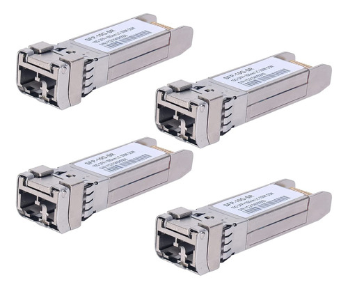 Paquete De 4 Transceptores Sfp Lc Mmf300m 10gbase-sr Sfp+, 1