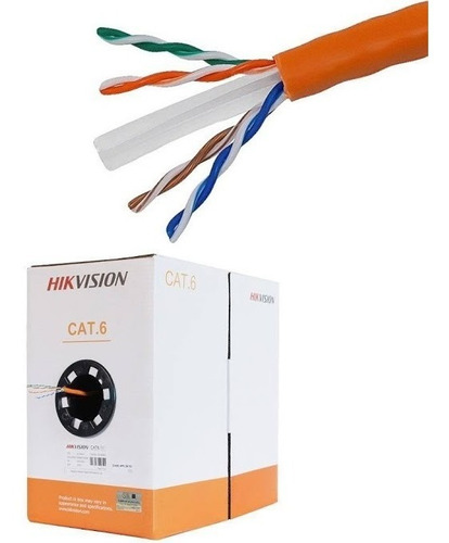 Cable Utp Hikvision 305 Mts Cat6 100% Cobre Original 