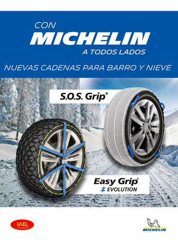 Imagen 8 de 12 de Cadena Para Nieve Tela Red Easy Grip Evo 11 Michelin Evo11