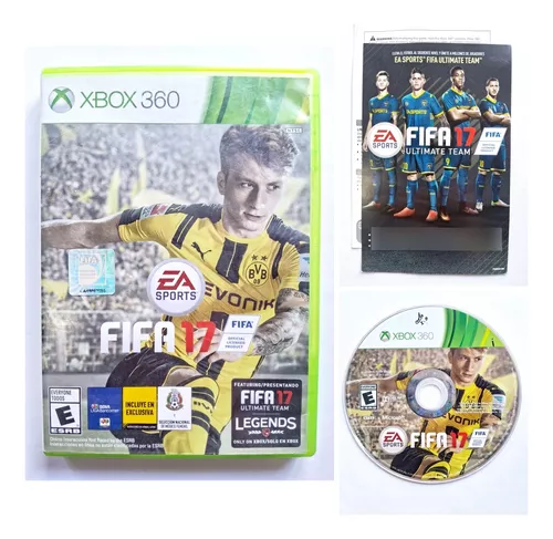 Jogo FIFA 17 Xbox 360 + Squeeze Exclusivo EA Sports Cinza - 750 ml em  Promoção no Oferta Esperta