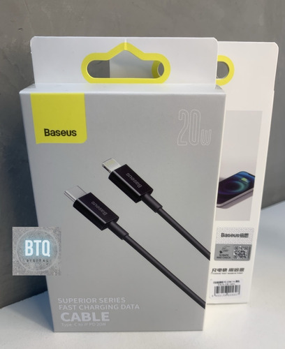 Cabo Lightning Usb-c Pd 20w 1m Baseus Comp. iPhone iPad Fast