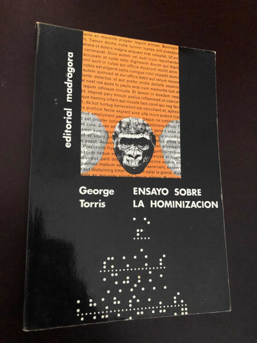 Libro Ensayo Sobre La Hominización - George Torris - Oferta