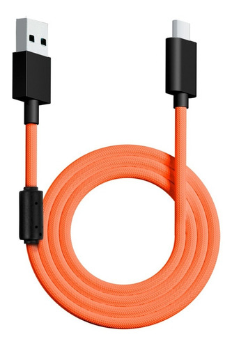 Cable Usb Tipo C Trenzado Vsg Aquila Naranja