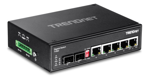 Trendnet Conmutador De Carril Din Gigabit Industrial Reforza