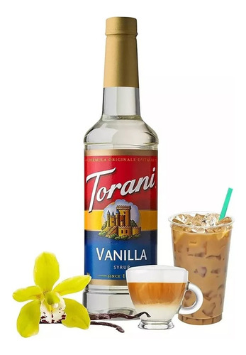 Torani Jarabe Para Bebidas Sabor Vainilla 750ml