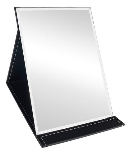 Espejo De Maquillaje Plegable Portátil Con Soporte Ajustable