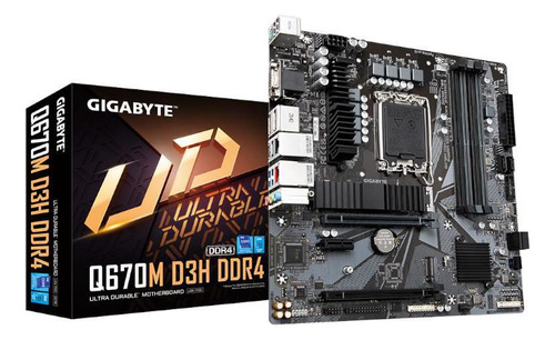 Tarjeta Madre Gigabyte Micro-atx Q670m D3h Ddr4 1700 Q670 Ex
