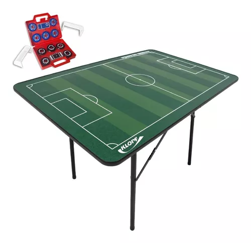 Jogo Futebol 90x60 Peteleco + Kit Jogo Botão Salão De Jogos