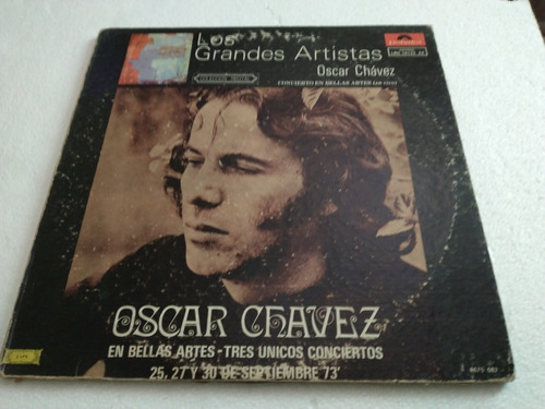 Oscar Chávez  Grandes Artistas Album Doble Vinilo Lps.