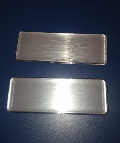Gafete Magnético De Aluminio Reutilizable 80x27mm (40 Piezas