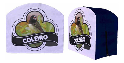 Capa De Gaiola Coleiro Baiano Peito Amarelo 1 Fecho Basic