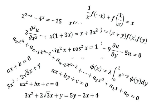 Vinilo 20x30cm Leyes Matematicas Formula Fisica P3