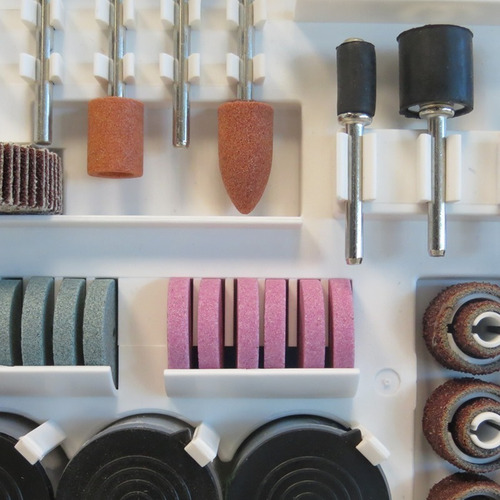 Set Kit Accesorio Mini Torno Gamma Juego 180 Piezas Maletin