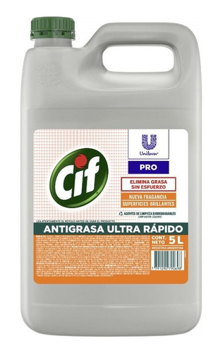 Cif Limpiador Profesional Antigrasa Bidón 5 Litros