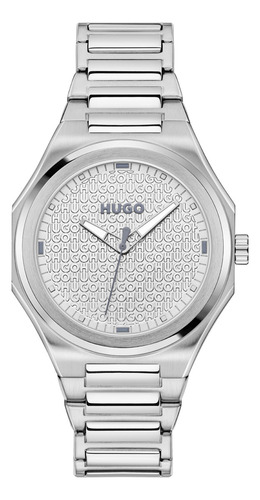 Hugo Reloj Mujer 36 Mm 3 Manecillas Brazalete 1540174 Plata Correa Plateado Bisel Plateado Fondo Plateado