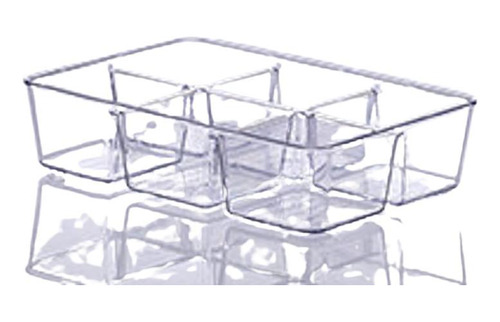 Organizadora Diamond 25x18x6cm Cristal Ref 904