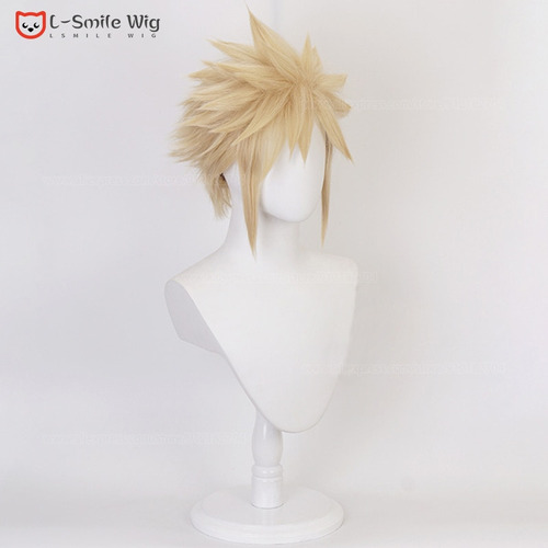 Peluca De Anime Final Fantasy Vii Ff7 Cloud Strife Para Cosp