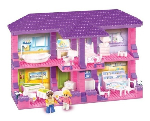 Blocky House 4 Ambientes - Casa Bloques Juguete - Didácticos