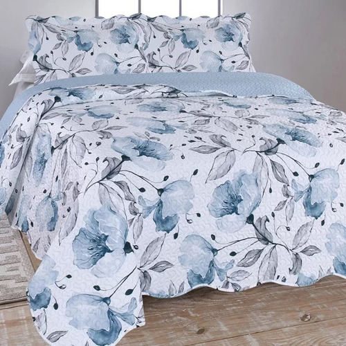 Colcha Cobre Leito Ultrassonic Dupl Face Dyuri Queen 240x260 Cor Teresina Estampado