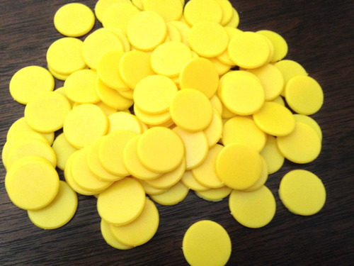 100x Counting Chips 200 Numeracy Teaching Tool Amarillo