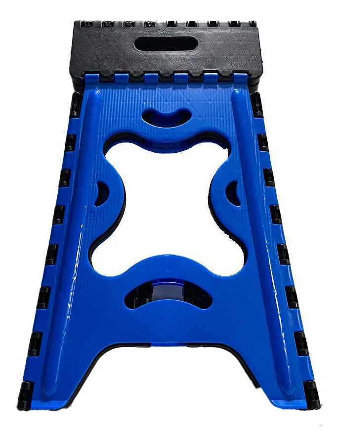 Banco Plegable Portátil Reforzado Adultos-niños 120 Kg 1pz Color Azul