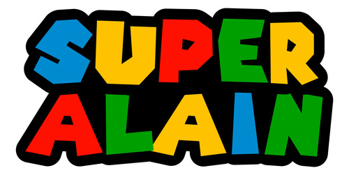 Logo Digital Mario Bros Personalizado Con Tu Nombre