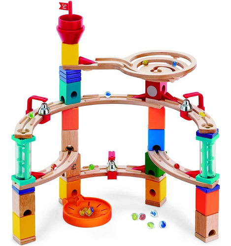 Hape Castle Escape - Quadrilla Wooden Marble Run Blocks - St