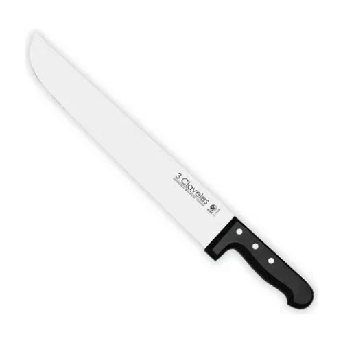 Cuchillo Inox Mgo Abs 36cms Carnicero Tres Claveles 991(990)