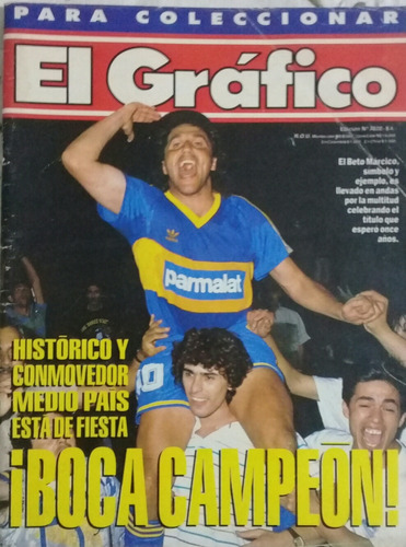 El Grafico N°3820.boca Campeon Apertura 1992