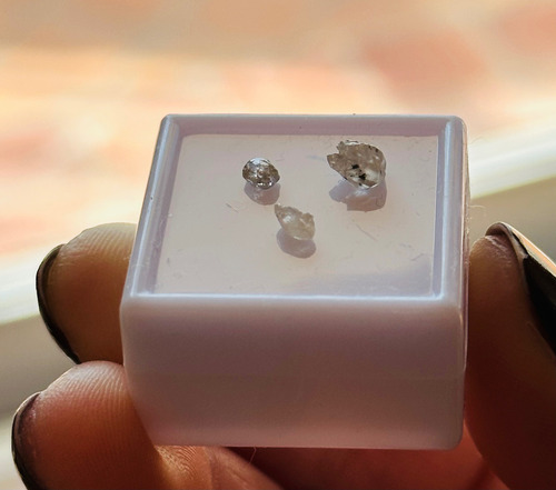 Diamante Bruto Natural Com 1,15 Quilates Branco