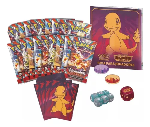 Pokémon Box Treinador Avançado Obsidiana Em Chamas - Copag