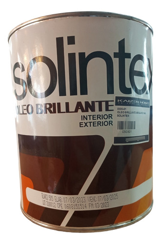 Esmalte Solintex Oleo Brillante 500 Blanco Galon