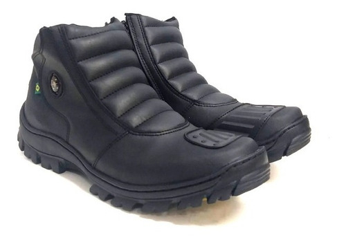 Bota Cano Curto Moto Company Zíper