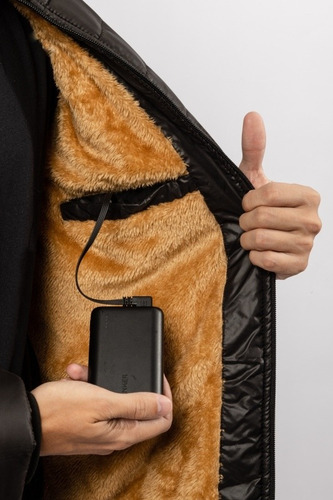 Imagen 7 de 10 de Campera Con Sistema De Calentador Usb