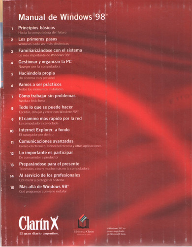 Manual De Windows98 Completo Clarin C/carpeta Contenedora