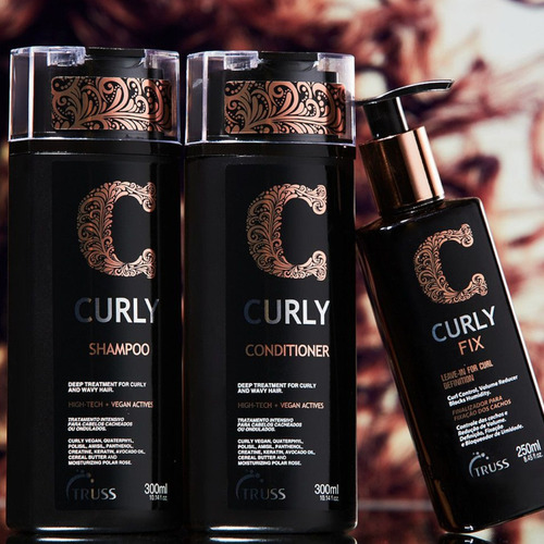 Curly Shampoo + Condicionador Cabelos Cacheados 300ml Truss