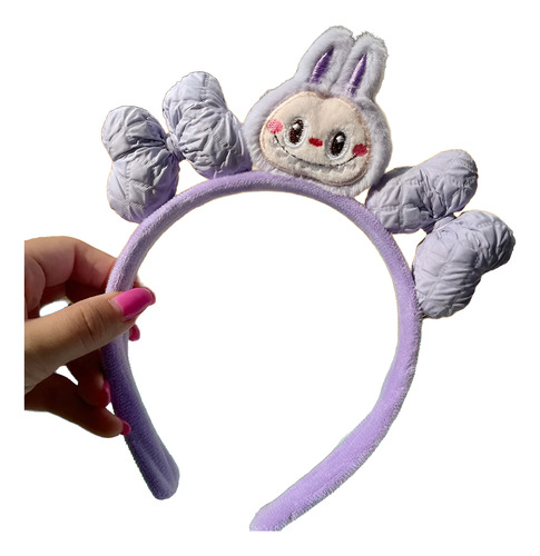 Diadema Labubu Elegante Para Eventos Especiales A Elegir Labubu Morado