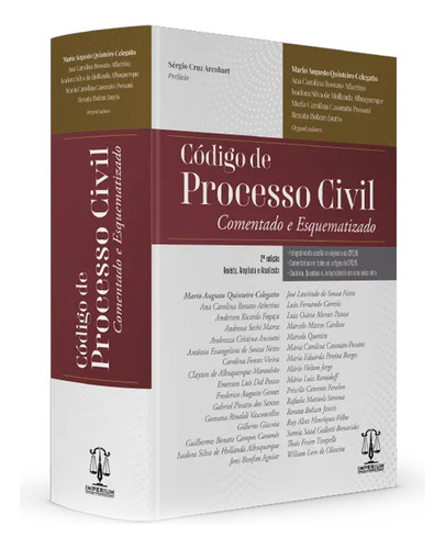 Livro Código De Processo Civil Comentado E Esquematizado - 2a Edição 2025 - Mário Augusto Quinteiro Celegatto